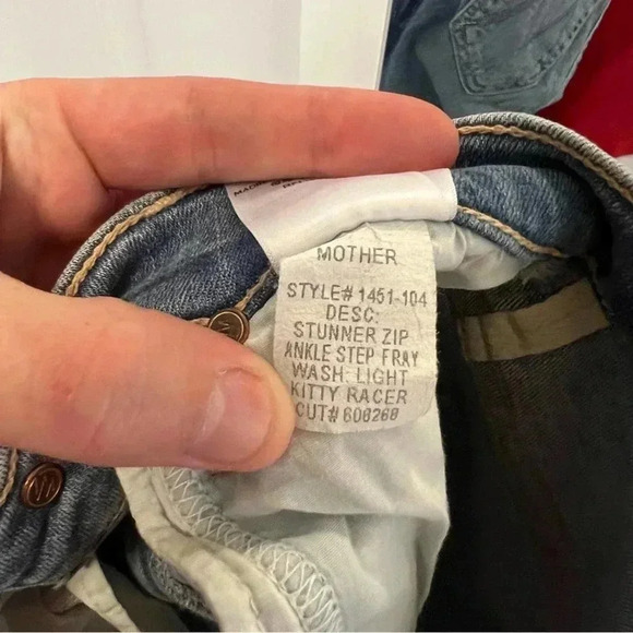 Mother The Stunner Zip Ankle Step Fray in Light Kitty Racer - Picture 10 of 11